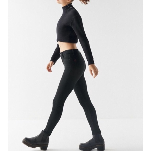 BDG Denim - BDG 25 Black high rise twig ankle skinny jeans